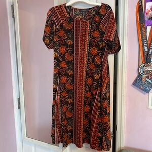 Primark Tribal Print T-Shirt Dress- Size 8